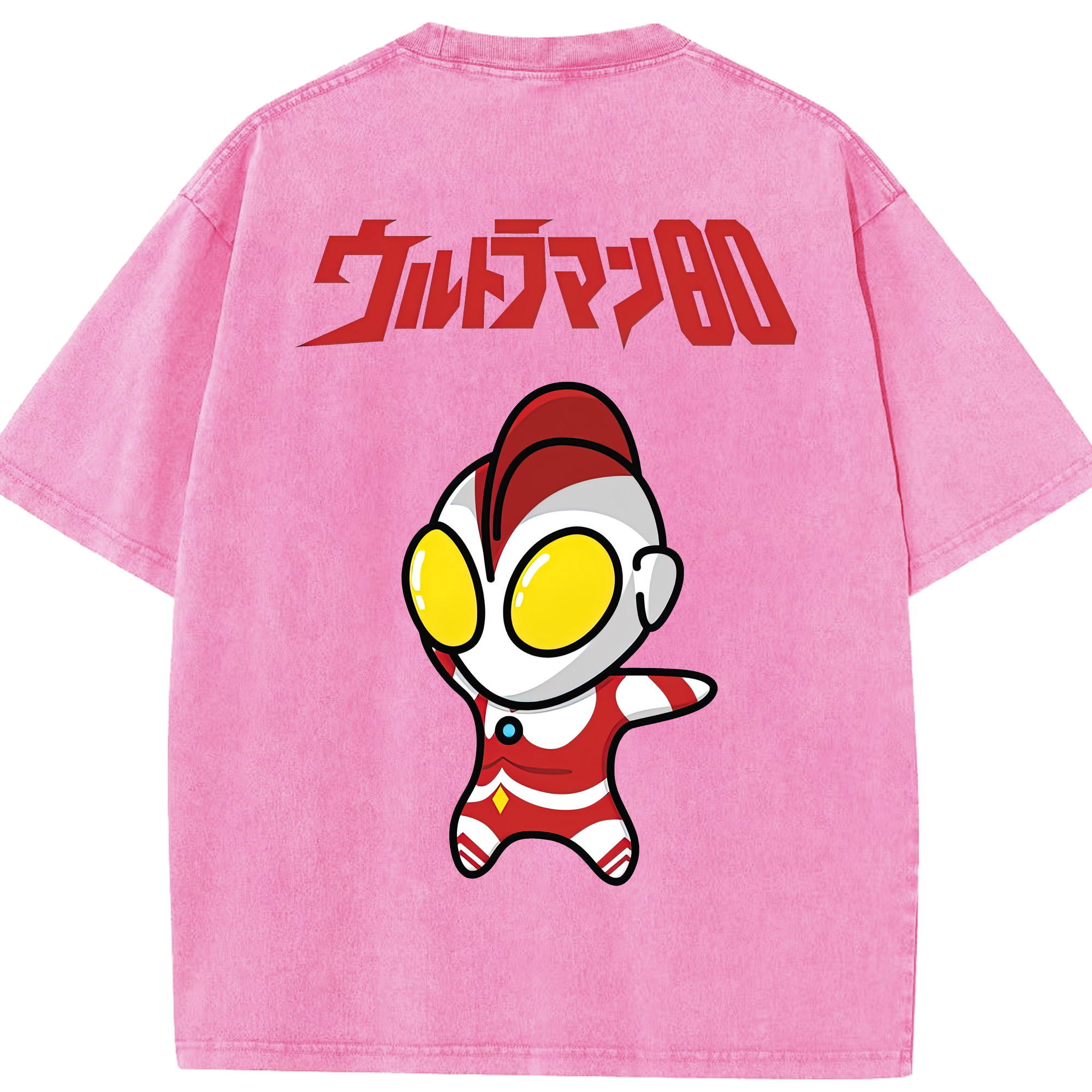 （画像用） ウルトラマン Ultraman 綿100% ヴィンテージ風 半袖Tシャツ（背面プリント）
